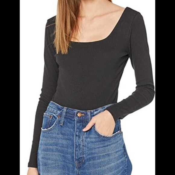 Madewell NWT Ribbed Square Next Thong Bodysuit - Picture 5 of 8